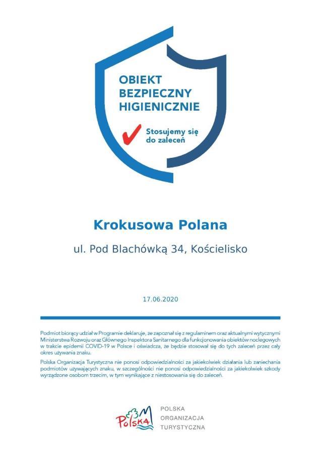 Krokusowa Polana Kościelisko Zewnętrze zdjęcie